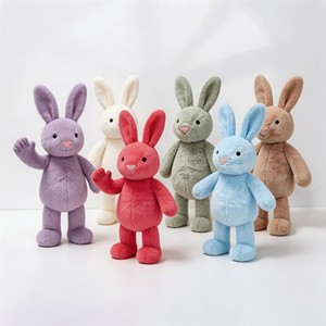 Morbido e Carino <span class=keywords><strong>Peluche</strong></span> a Forma di Coniglio con Orecchie Lunghe, Giocattolo Gigante Imbottito - Product Image 4