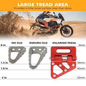 NICECNC - Pedal de Freno Trasero Plegable de Aluminio para <span class=keywords><strong>Beta</strong></span> Xtrainer <span class=keywords><strong>300</strong></span> RR 250 390 430 450 480 500 RRS 2013-2022 <span class=keywords><strong>2023</strong></span> - Product Image 4