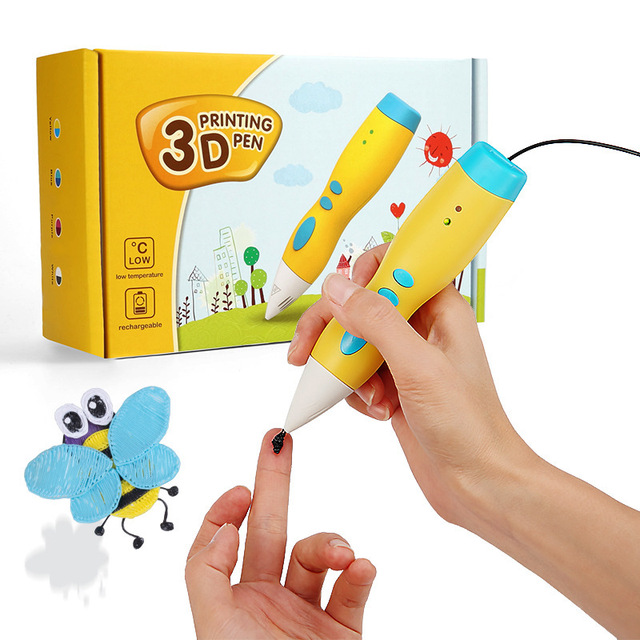 3D Printing Pen for Kids Low Temperature 3D Pen Rechargeable Cordless PCL Filament Pen Educational DIY STEM Toy Birthday Gift