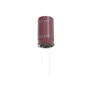 Condensador de Canal de Fabricante, Aluminio, 33uF, 20%, 450V, Radial, de Orificio Pasante, 33uF, EKXF451ELL330MM20S - Product Image 1