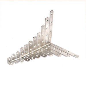 Support en acier inoxydable à angle droit en forme de L à 90 degrés Accessoires de quincaillerie pour meubles Connecteur et support d'étagère - Product Image 5