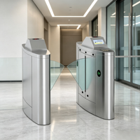 Tourniquet à ailettes directement du fabricant Zento, compatible avec plusieurs dispositifs de reconnaissance pour les immeubles de bureaux