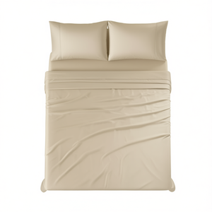 Set di Lenzuola VIANNEY HOME in Tencel, 212x255 Cm, Traspiranti, Ipoallergeniche, Tinta Unita, per Arredamento Casa - Product Image 1