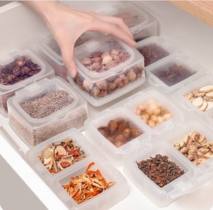 Boîte de rangement pour épices de cuisine pas chère, compartiment <span class=keywords><strong>à</strong></span> rabat, plastique, <span class=keywords><strong>aérateur</strong></span> de cuisine pour la cannelle, le poivre séché et autres épices - Product Image 4