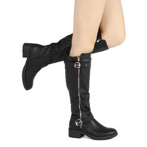 <span class=keywords><strong>Stivali</strong></span> da equitazione <span class=keywords><strong>alti</strong></span> al ginocchio alla moda da donna con <span class=keywords><strong>tacco</strong></span> <span class=keywords><strong>basso</strong></span> a polpaccio largo e <span class=keywords><strong>stivali</strong></span> <span class=keywords><strong>alti</strong></span> con cerniera a punta tonda - Product Image 5