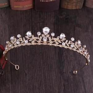 Accessoire de Cheveux : Couronne en Alliage sertie de Diamants, Coiffe Nuptiale de Mariage, Couronne de Princesse - Product Image 2