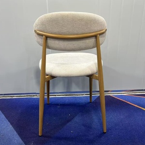 Fauteuils d'appoint d'intérieur en velours rembourrés avec pieds en métal pour <span class=keywords><strong>restaurant</strong></span> - Vente en gros de meubles de maison - Product Image 2