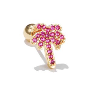 Pendientes Pequeños de Corona con Circonita Cúbica, Chapados en Oro de 18K, para Cartílago, con Forma de Mariposa, para Mujeres y Niñas - Product Image 5