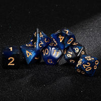 Ensemble de 7 dés polyédriques en acrylique, numéros gravés sur mesure D4 D6 D8 D10 D12 D20, dés RPG faits à la main