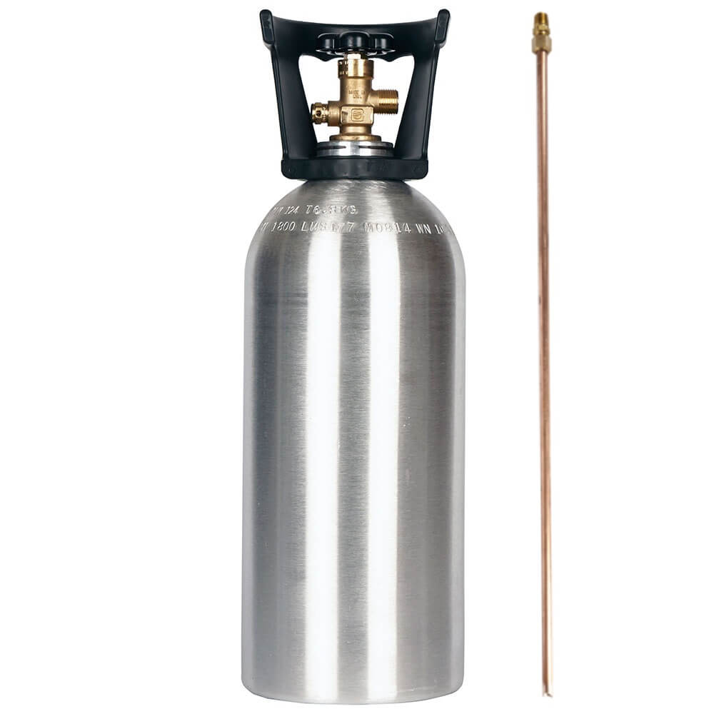 10 Lb Co2 Cilinder, Co2 Tank, Co2 Gascilinder Met Sifon Buis En Handvat