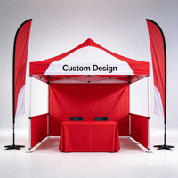 Tente de réception pliable personnalisée, robuste et imperméable, pour extérieur, 10x10, 10x15, 10x20 pieds, idéale pour les salons professionnels automobiles