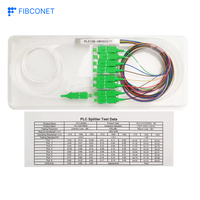 Connecteur optique 1X8, séparateur PLC à fibre optique 8 voies, réseaux 4G Wi-Fi 3G - Mini séparateur à fibre optique en cassette