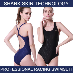 Traje de Baño de Competición Profesional de Una Pieza para Mujer, Sin Relleno, Sin Varillas, Hidrodinámico, de Tela Tipo Piel de Tiburón, Envío Rápido - Product Image 2
