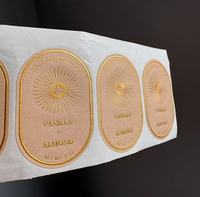 Étiquettes de bougies en feuille d'or de luxe, autocollants personnalisés imperméables et résistants à la chaleur pour les pots de bougies parfumées en soja