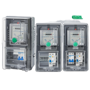 Boîtier de distribution extérieur étanche IP66 en ABS, monophasé 220V, Yutai 378x210x105mm, moulé par pulvérisation, transparent, pour logements locatifs - Product Image 1