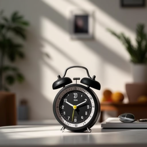 Juventus White and Black Alarm <b>Clock</b> JA7097JU1 - Product Image 3