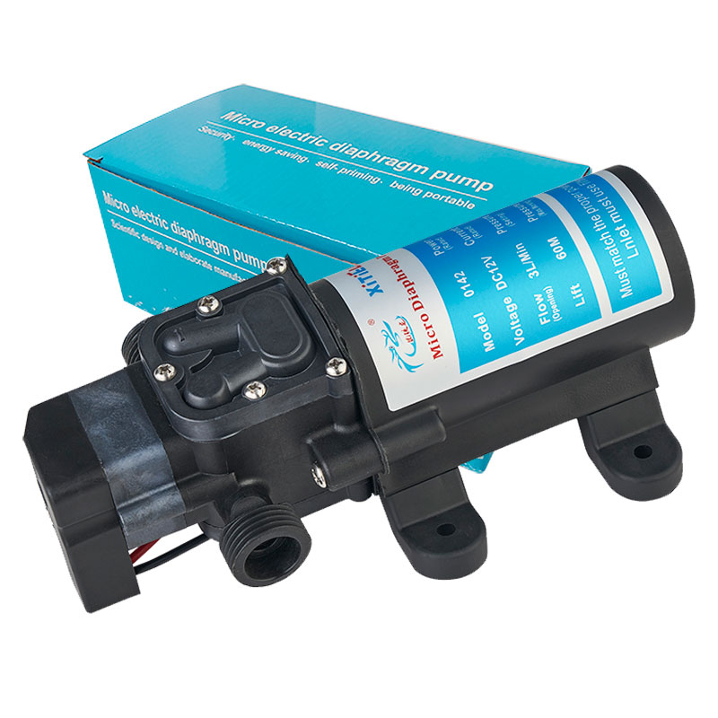 XTL 0142YD-12V 30 Вт самовсасывающий насос с реле давления насос высокого давления диафрагмы регулируемые для спрей морской газон