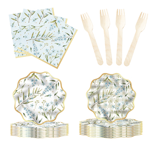 Platos de Papel Florales DAMAI, Platos Desechables con Diseño de Margaritas para Fiestas, Bodas, Despedidas de Soltera, Cumpleaños, Fiestas de Té - Product Image 4