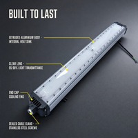 Luminaire antidéflagrant homologué UL ATEX IP66 40W 60W 80W 100W, éclairage linéaire LED antidéflagrant Zone 2 en alliage d'aluminium