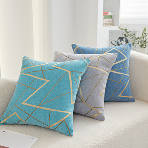 Hot Selling Retro Geometric <strong>Stripe</strong> Chenille <strong>Cushion</strong> Covers Celebrities Eco-Friendly Zipper Closure 7 Colors Modern Hotel Home - Product Image 2