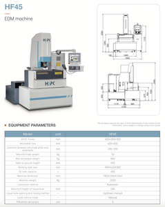 Máquina de Electroerosión por Penetración HF45 de Alta Calidad con Motor y Engranajes - Potencia de 22 kW, Precio Directo de Fábrica - Product Image 3