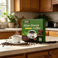 Café instantané minceur OEM pour adultes, goût neutre, 100% Arabica, sans graisses trans, café diététique avec Ganoderma