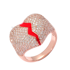 Bague Hip Hop Cœur Brisé – Bague d'Amour Personnalité Hipster – Bagues Homme et Femme - Product Image 5