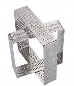 Cercles à tarte perforés en acier inoxydable antiadhésif pour la pâtisserie, moule à gâteau rond pour desserts français, <span class=keywords><strong>cercle</strong></span> à croûte de tarte - Product Image 2