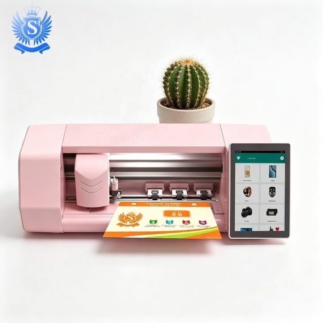 CUT8P-T7 Zhimei Custom TPU PC Hydrogel Vinyl Sticker Photo Printer Die Cutting Machine for Phone Skin and Camera Use