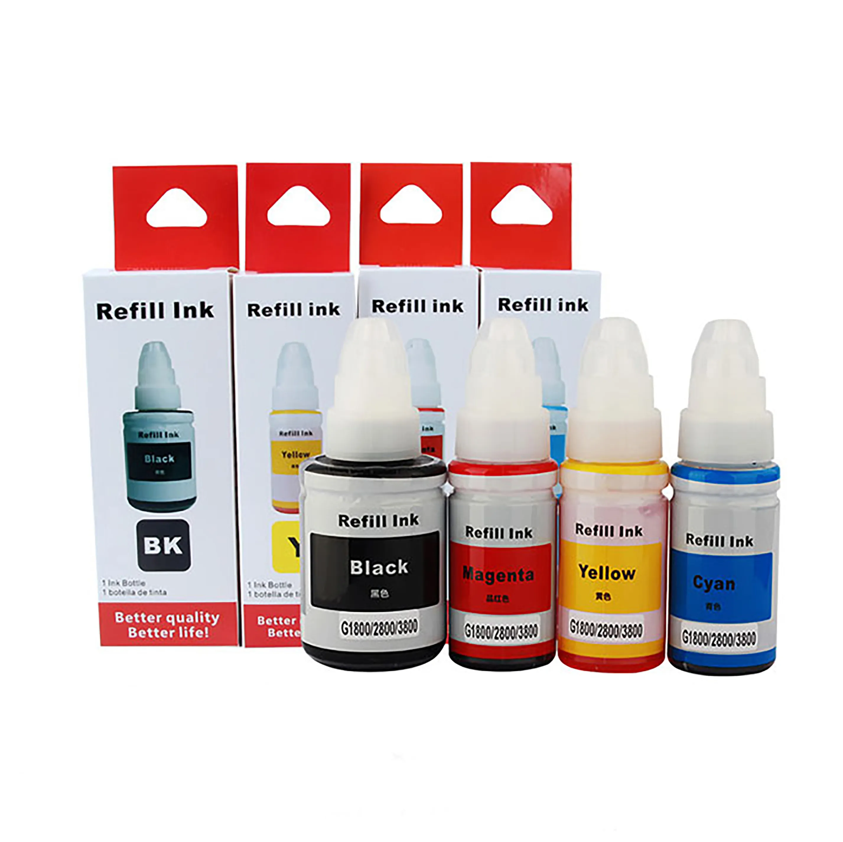 GC890 G2800 de recarga de tinta compatibles para Canon impresora de tinta 190/290 a 490/590/690/790/890/990