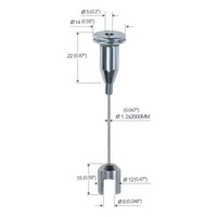 Prix usine plafond de câble en acier Système de suspension suspendu support de câble en acier réglable kit de suspension