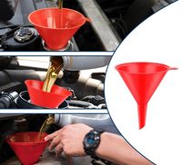 Kit d'entonnoir automobile en plastique à angle droit avec tuyau flexible amovible de 23 pouces pour les changements de gaz, d'eau et de mazout.