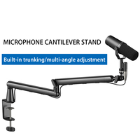 F10 360 °   Bras de table universel réglable, accessoires professionnels pour support de micro, support métallique réglable pour enregistrement en studio