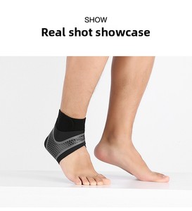 Attrezzatura Protettiva Sportiva Traspirante e Leggera, Supporto <span class=keywords><strong>per</strong></span> Caviglia con Chiusura a Strappo, Anti-Entorsione <span class=keywords><strong>per</strong></span> Basket e Danza - Product Image 3