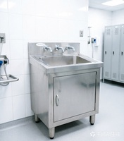 Meistverkaufter Gewerblicher Edelstahl-Spülenschrank Einzelbecken-Waschbecken, 304 Edelstahl für Küche, Medizinlabor & Lebensmittelanlage