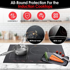 Tapis de protection anti-rayures en silicone classique pour plaque de cuisson à induction, résistant à la chaleur et écologique - Product Image 4
