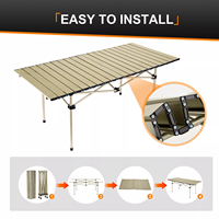 Mobilier d'extérieur moderne et portable table et chaises de camping pliantes pour le camping, la plage, le pique-nique et le jardin.