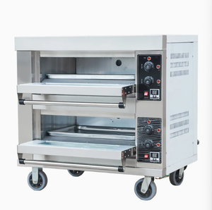 Forno Industriale a Gas a Due Piani <span class=keywords><strong>e</strong></span> Due Vassoi per <span class=keywords><strong>Pizza</strong></span>, Torte <span class=keywords><strong>e</strong></span> Pane - Product Image 2