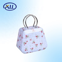 2024 nouvelle boîte à cils personnalisée pour cils de vison Mini sac à main valise cils boîte en fer blanc boîte en métal emballage en forme de valises