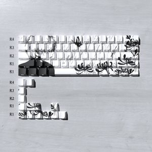 130 74 Teclas <span class=keywords><strong>Kaneki</strong></span> <span class=keywords><strong>Ken</strong></span>, Teclas de Anime y Cómics, Perfil Cherry PBT, Teclas Personalizadas Hechas a Mano para Teclado Mecánico - Product Image 6