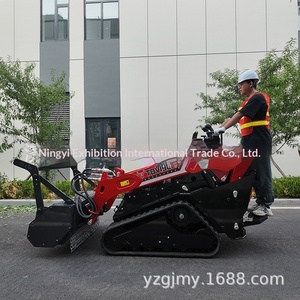 Mini-chargeuse sur chenilles multifonctionnelle pour le nivellement de chantier, équipement de chargement et de déchargement efficace - Product Image 1