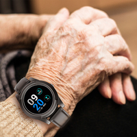 Montre Connectée SOS 4G Mains Libres à Double Sens pour Seniors et Personnes Âgées avec Alerte Chute Médicale et Suivi GPS