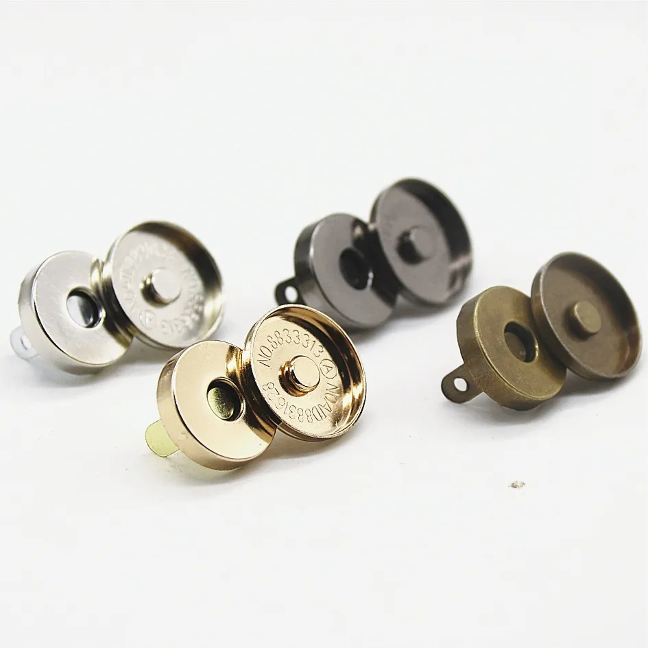 Round Metal Custom 18Mm Magnet Magnetic Snap Buttons For Bags Clothing