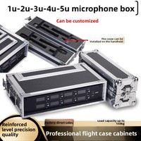 Flight case pour microphone 2U, Rack récepteur sans fil 5U, Boîtier micro 3U, Châssis en alliage d'aluminium 1U, Rack d'effets 6U, à motif de ballon de football