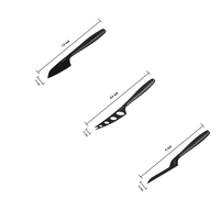 Ensemble de couteaux à fromage portables, durables et multifonctionnels en acier inoxydable, compatibles lave-vaisselle, écologiques, parfaits pour les fêtes en plein air et la cuisine.