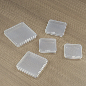 <b>Small</b> Square Plastic <b>Storage</b> <b>Box</b> Transparent With Lid For Jewelry Fishing Gear Parts 1555 1575 1585 1595 - Product Image 2