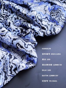 2025 trừu tượng màu xanh giật gân-Độc đáo nghệ thuật in DRESS/TOP/fabri Hot Bán - Product Image 6