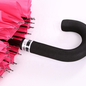 Japanischer <span class=keywords><strong>Mabu</strong></span> Starker Wasserdichter Hochwertiger Großer Gerader Metallschaft und Rippen 24-Rippen-Regenschirm mit Gebogenem EVA-Schaumstoffgriff - Product Image 3