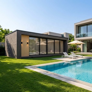 <span class=keywords><strong>Casetta</strong></span> Modulare Prefabbricata Moderna Impermeabile e Ignifuga in Acciaio Leggero per Ufficio e Giardino - Product Image 1