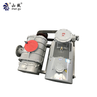Blower Industri Tiga Lobus Tekanan Tinggi Bermotor Listrik AC Besi Cor 220V 50Hz OEM Dapat Disesuaikan